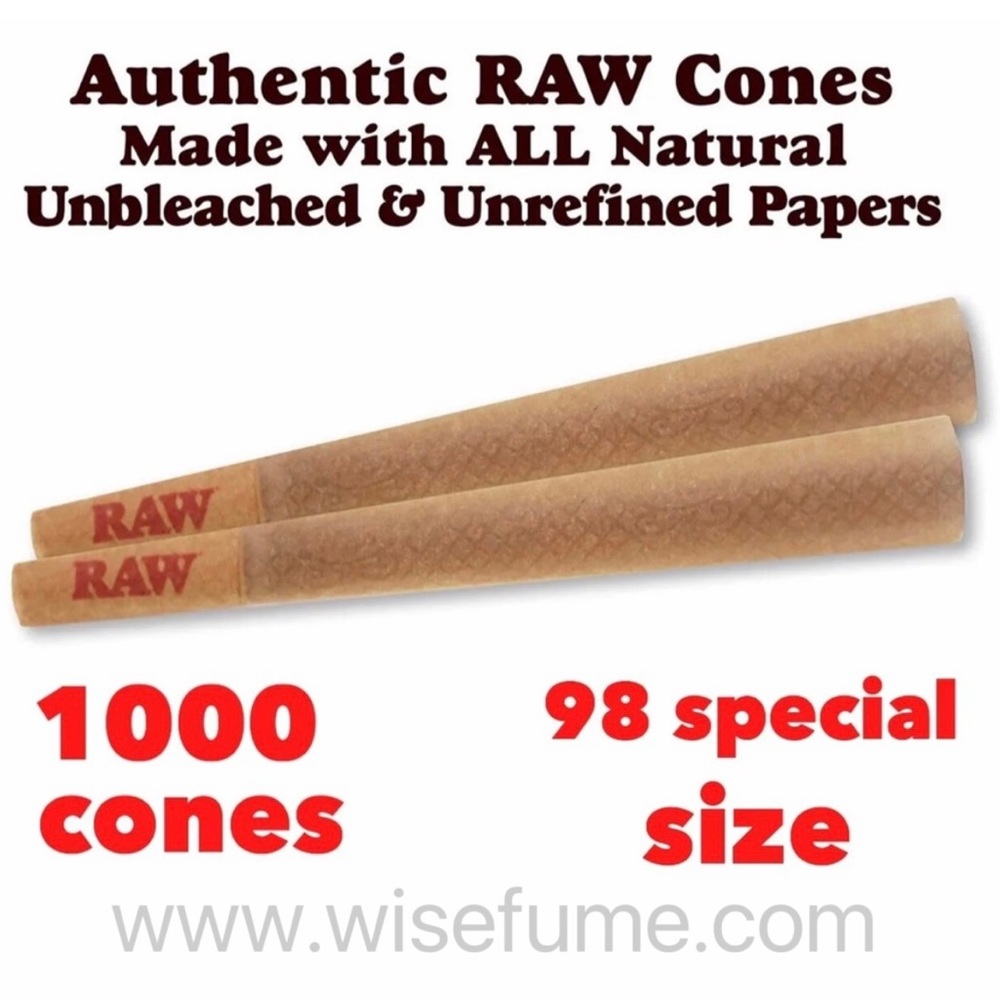 RAW classic 98 special size pre-rolled cones 1000pack